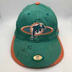 Vintage 90s Sports Specialties Miami Dolphins Retro NFL Pro Line Hat Autographed